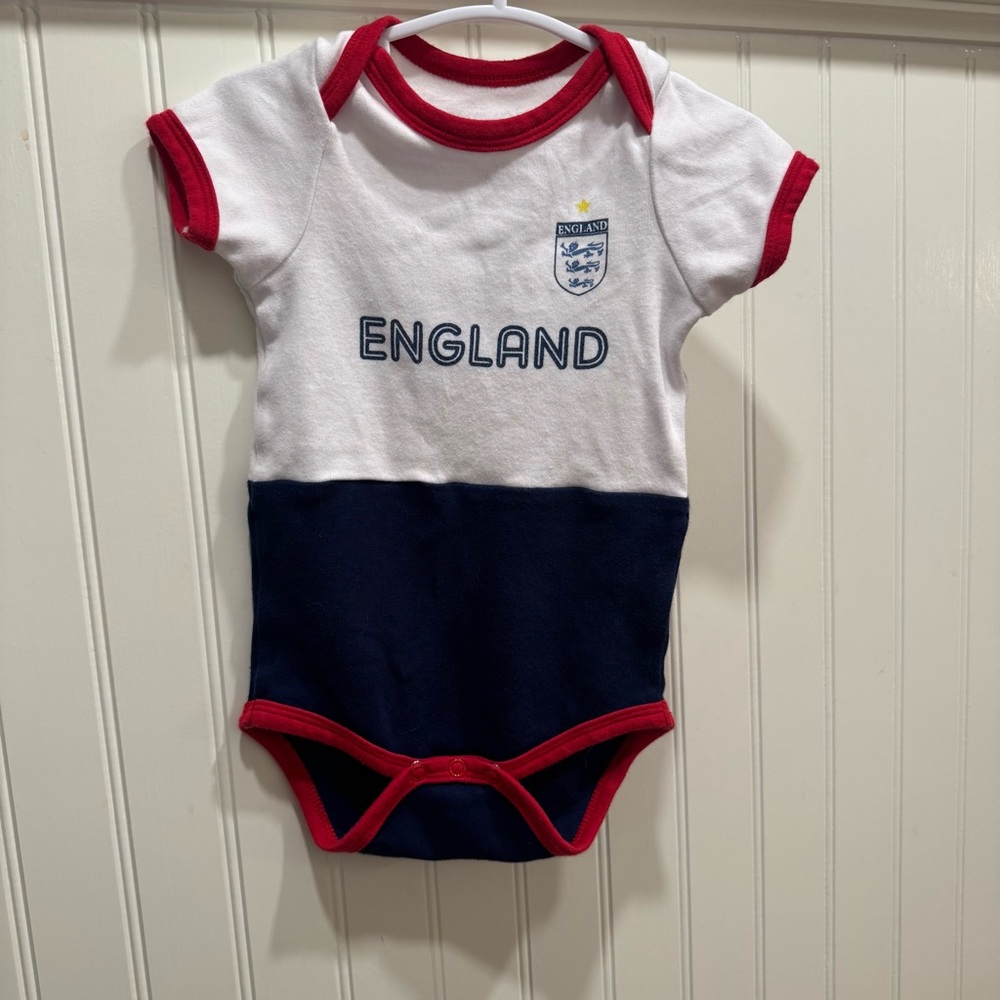 England Themed Baby Onesie